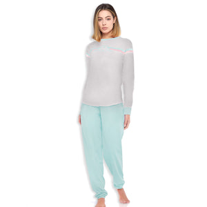 Pigiama donna Kappa KWS 22903 cotone verde acqua