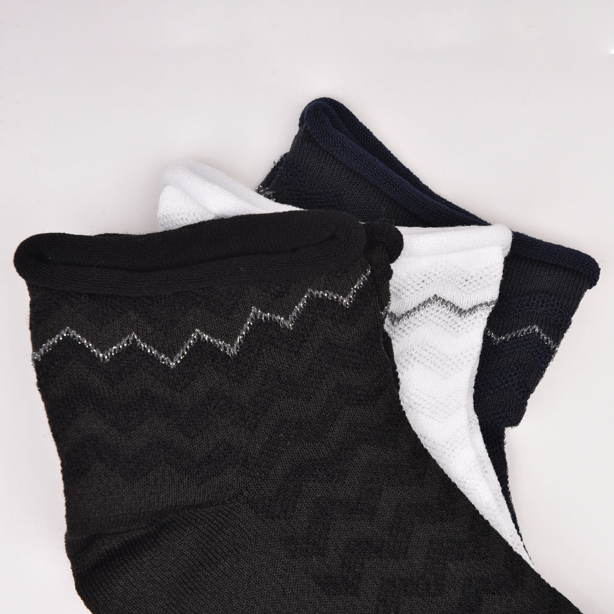 Calzini donna senza elastico charro Monia 69 var F lavorate cotone 3 paia