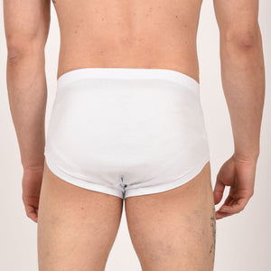 Slip uomo alto classico cotone con apertura 3 pz