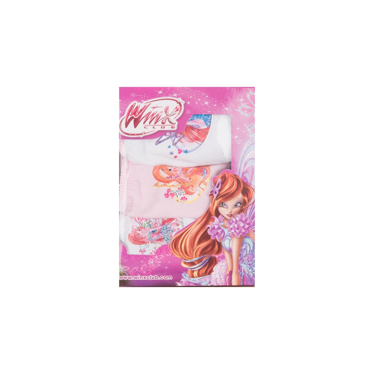 Slip da bambina Winx in 100% cotone assortiti 3 pezzi 