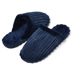 Pantofole uomo ciniglia blu Preziosa 0097