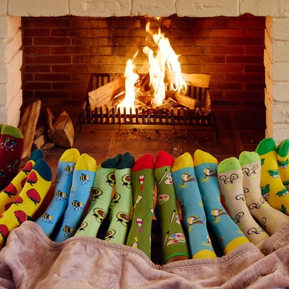 Calze unisex in caldo cotone a fantasia Lovable L06JF 3 paia