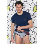 Set uomo maglia elasticizzata + slip Navigare B211679 navy