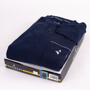 Pigiama uomo Navigare caldo cotone 14258 invernale navy