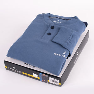 Pigiama uomo Navigare 14589 lungo invernale caldo cotone jeans