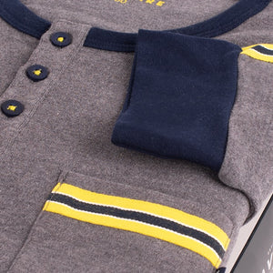 Pigiama uomo Navigare caldo cotone invernale 2141227 grigio