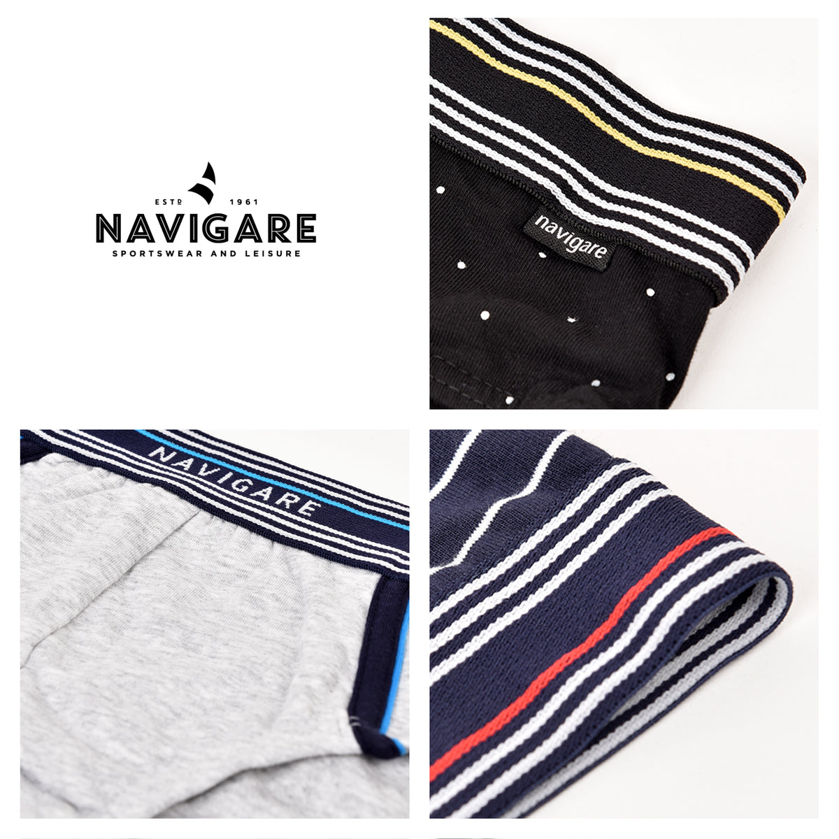 Slip Navigare Uomo B21215Z 3 pezzi elastico logato