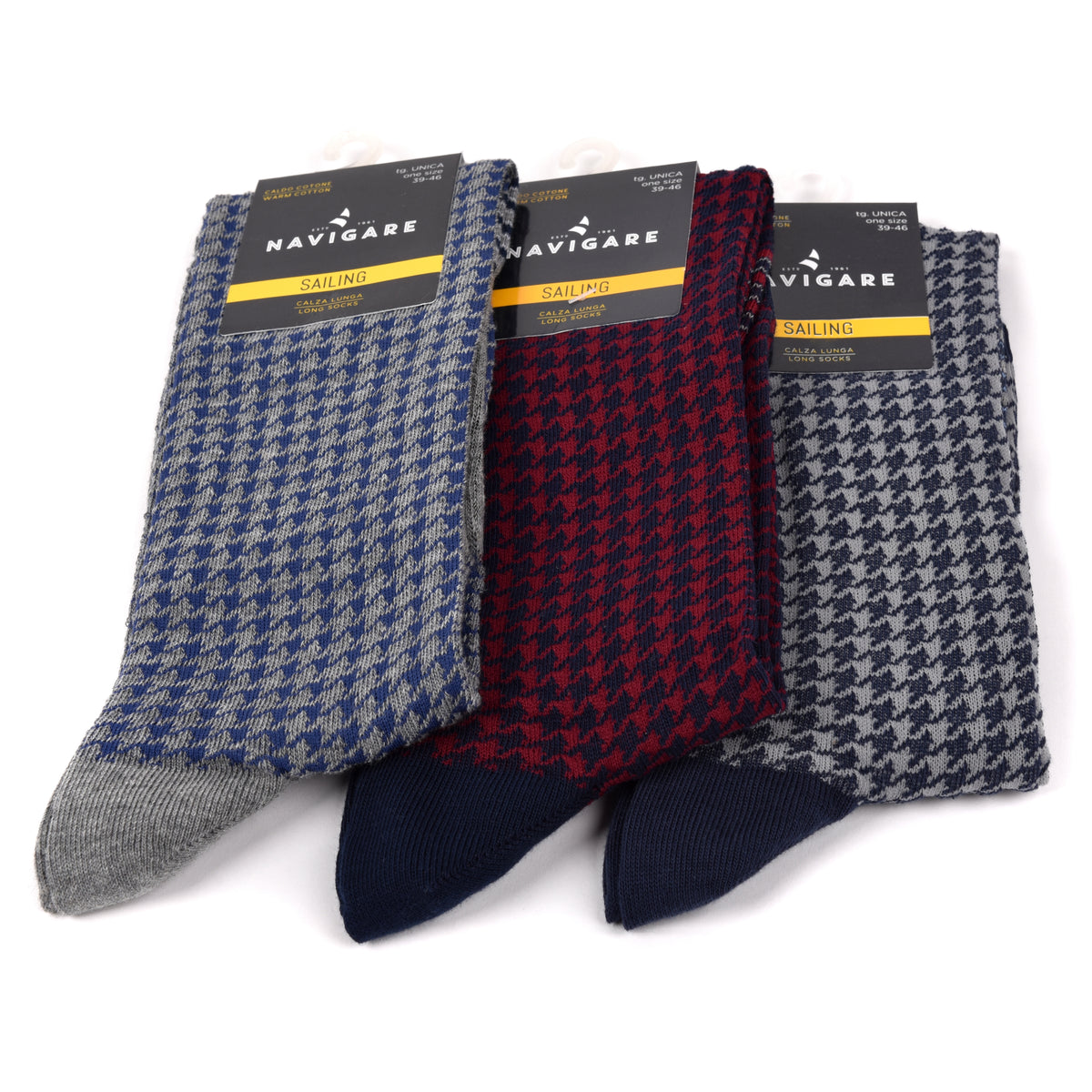 Calze lunghe uomo caldo cotone Navigare B2MS016 3 pz var. A