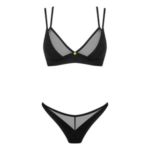 Coordinato con rete reggiseno + perizoma Obsessive Nesari 