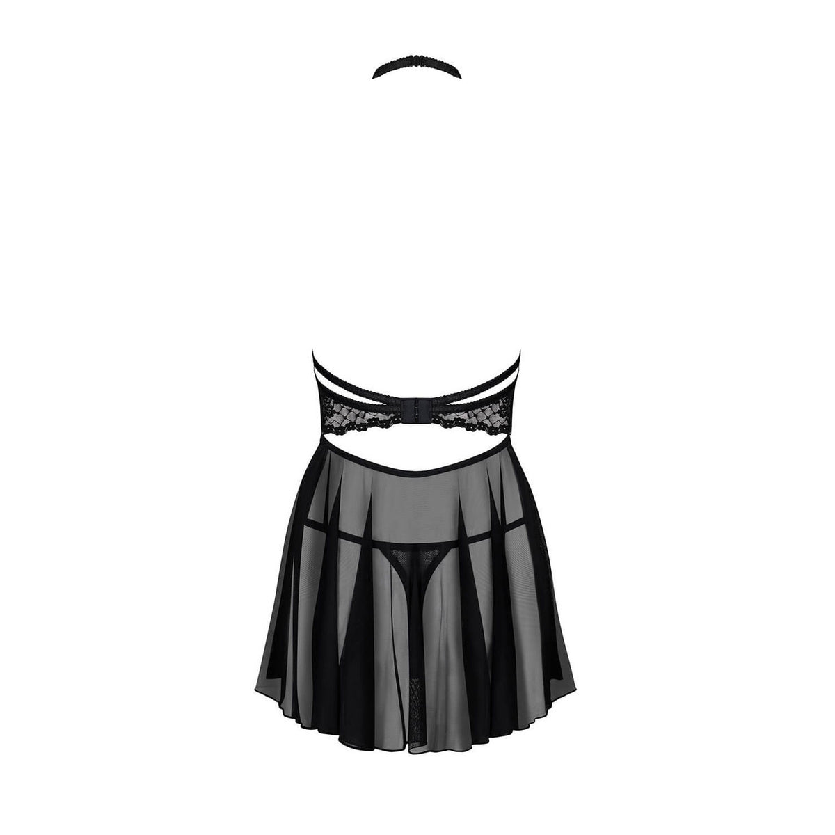 Sexy babydoll + perizoma Obsessive Nettsy seno scoperto 2 pz