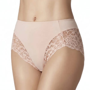 Slip alto con pizzo e tassello spugna di cotone Janira niki greta 