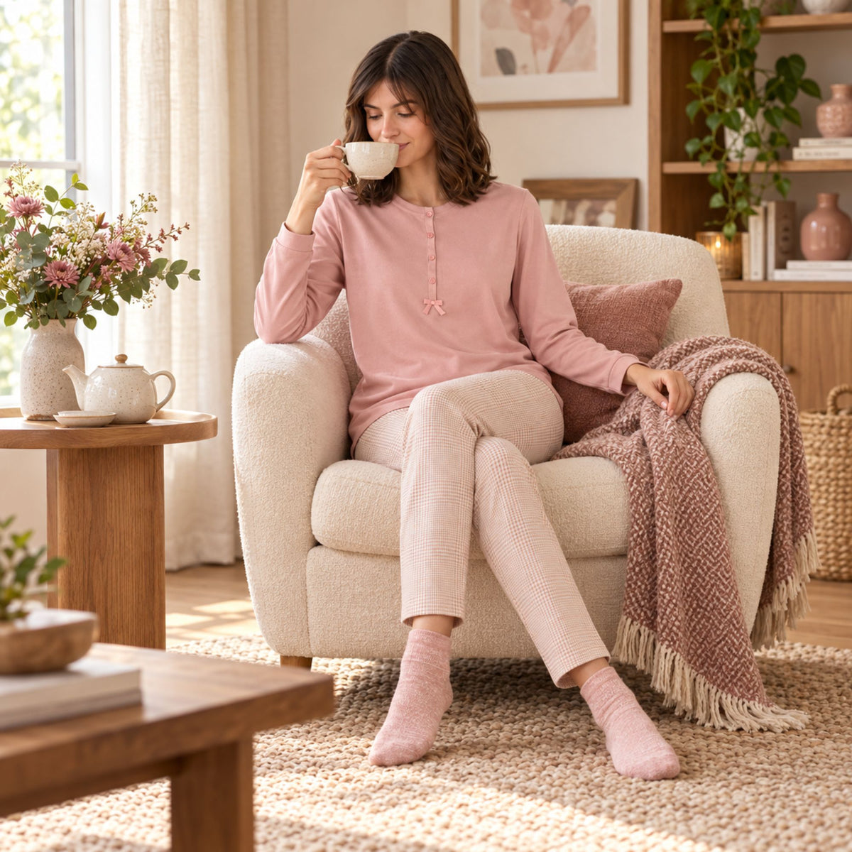 Pigiama donna 100% cotone Noidinotte FA9819