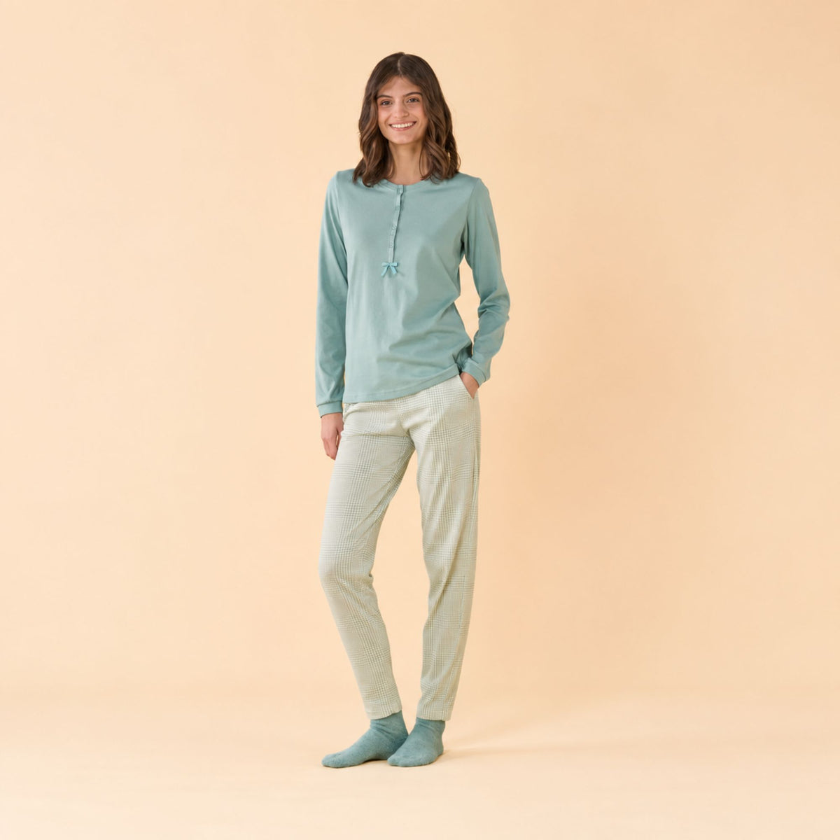Pigiama donna 100% cotone Noidinotte FA9819
