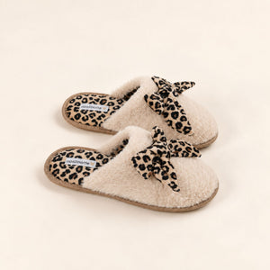 Pantofola in pelliccia con fiocco Noidinotte PF3294