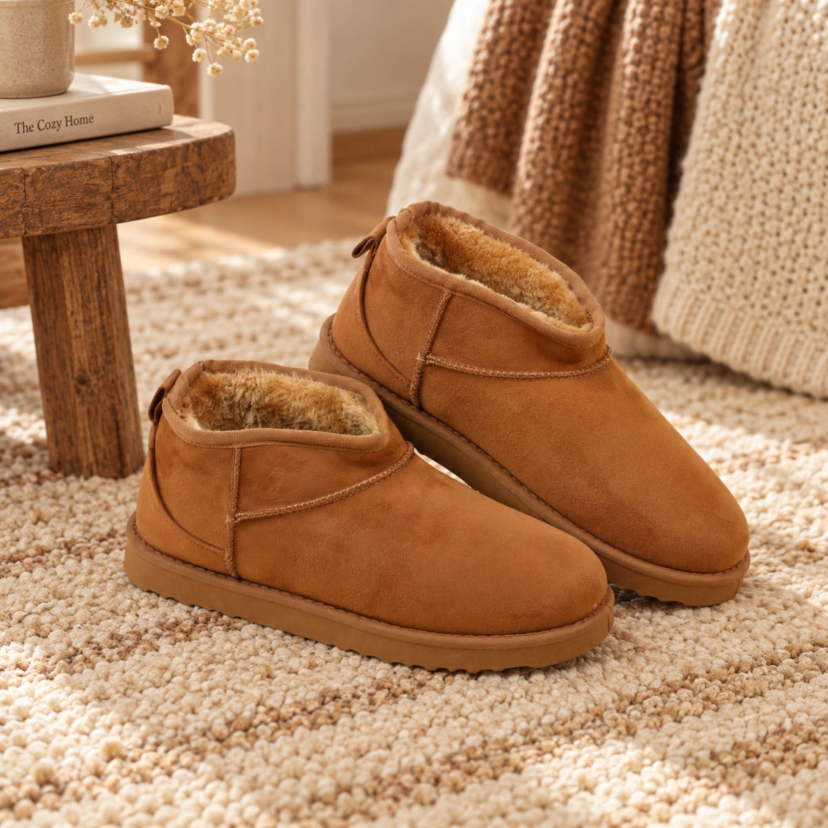 Stivaletti donna in suede ed eco pelliccia Noidinotte PF3349