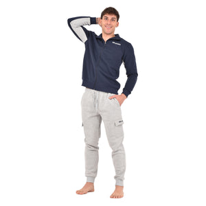 Tuta uomo felpata con zip pantalone cargo Superga SMW23152