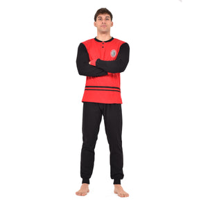Pigiama uomo AC Milan in caldo cotone T10 1015