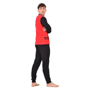 Pigiama uomo AC Milan in caldo cotone T10 1015