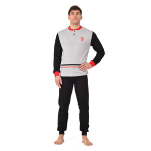 Pigiama uomo AC Milan in caldo cotone T10 1015