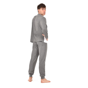 Pigiama uomo serafino Juventus in caldo cotone T10 1040