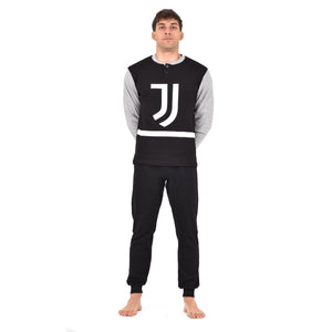 Pigiama uomo serafino Juventus in caldo cotone T10 1035