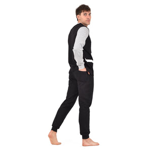 Pigiama uomo serafino Juventus in caldo cotone T10 1035