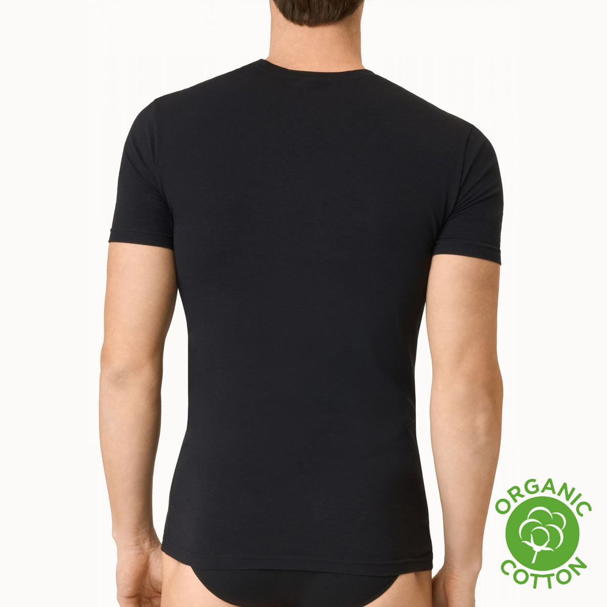 T-shirt uomo mezza manica girocollo cotone organico Golden Lady
