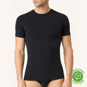 T-shirt uomo mezza manica girocollo cotone organico Golden Lady