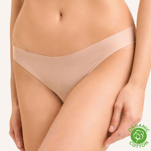 Slip Brasiliana donna Golden Lady O114 taglio al vivo in cotone organico