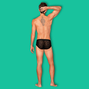 Intimo slip uomo sexy animalier Azmeron briefs black Obsessive