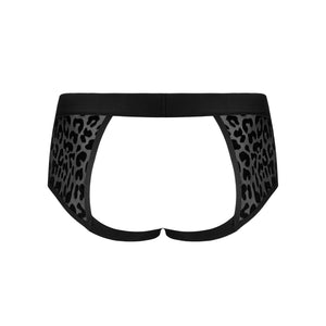 Intimo sexy maschile slip uomo aperto Azmeron jockstrap stampa animalier