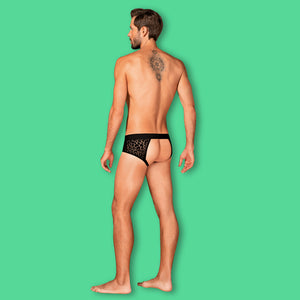 Intimo sexy maschile slip uomo aperto Azmeron jockstrap stampa animalier