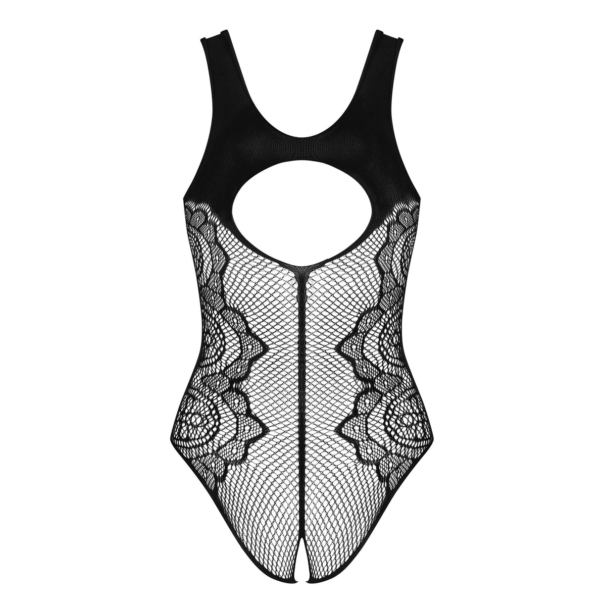 Sexy Crotchless teddy a rete lavorata Obsessive B335 