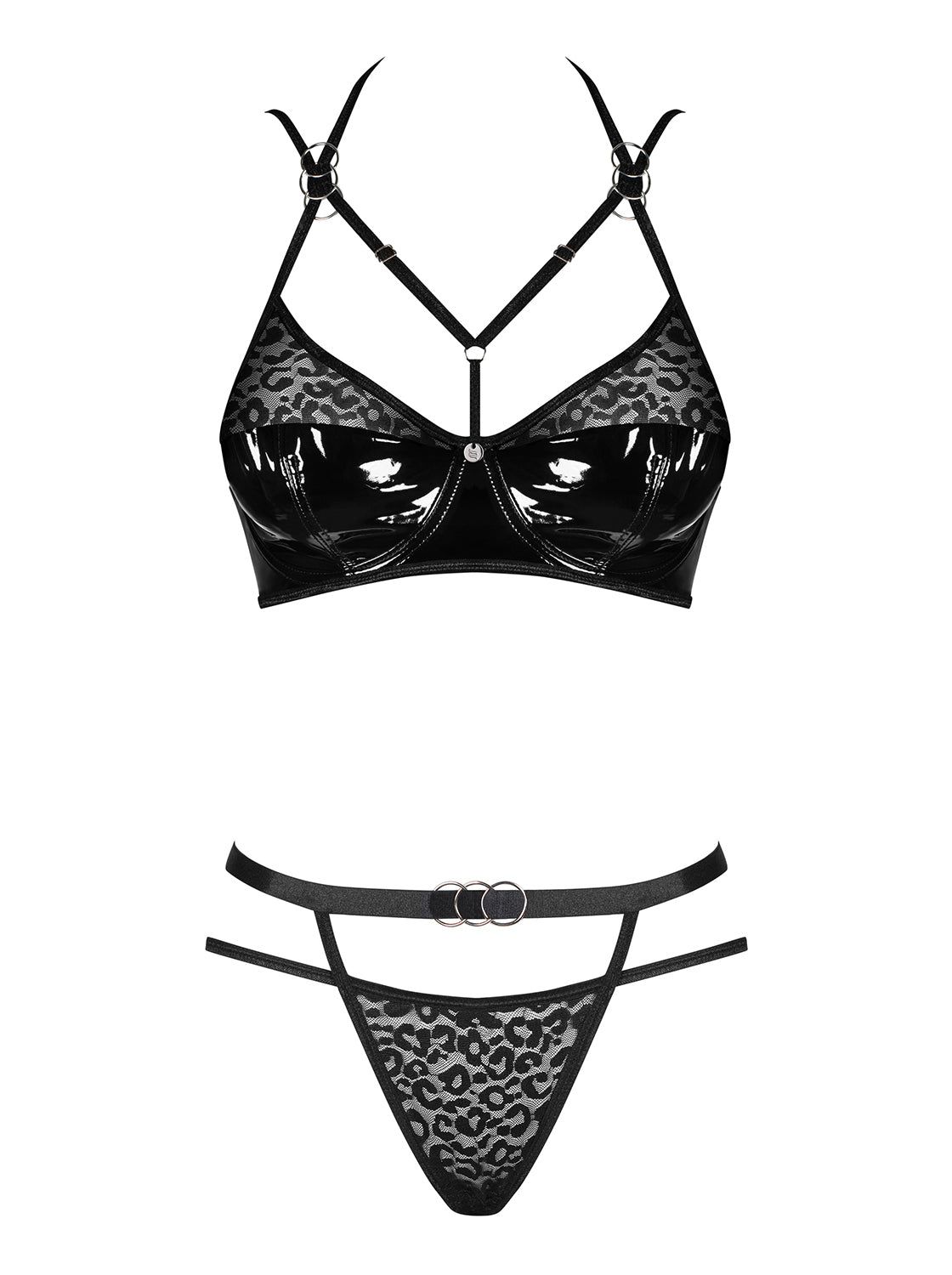 Sexy set reggiseno ferretto + slip Obsessive Bagirela 2-pcs