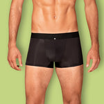 Boxer shorts uomo nero microfibra intimo sexy Boldero Obsessive