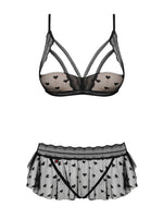 Set intimo aperto Heartia tulle cuori Obsessive 