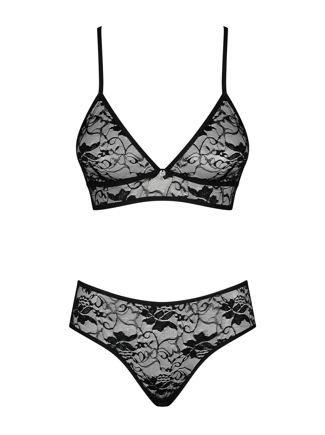Coordinato in pizzo sexy Kokietta 2 pezzi reggiseno + slip