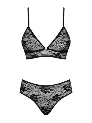 Coordinato in pizzo sexy Kokietta 2 pezzi reggiseno + slip