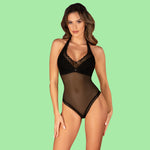 Body teddy a perizoma tulle e pizzo Obsessive Medilla 