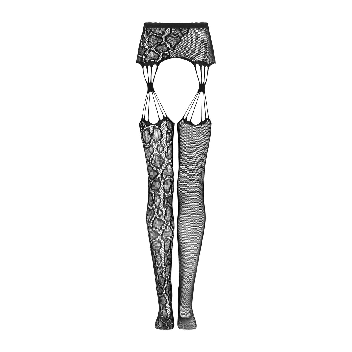 Garter stockings collant reggicalza a rete Obsessive S821 
