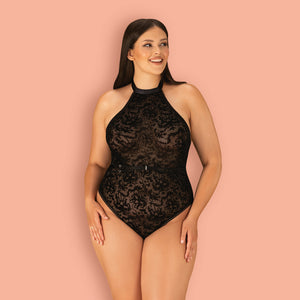 Body a perizoma sottogiacca con cinturino sexy Obsessive Softily