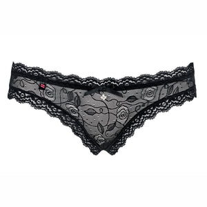 Sexy slip apertura posteriore Obsessive 818-pan-1 nero