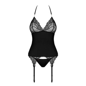 Sexy corsetto reggicalze + perizoma Obsessive 828-cor-1