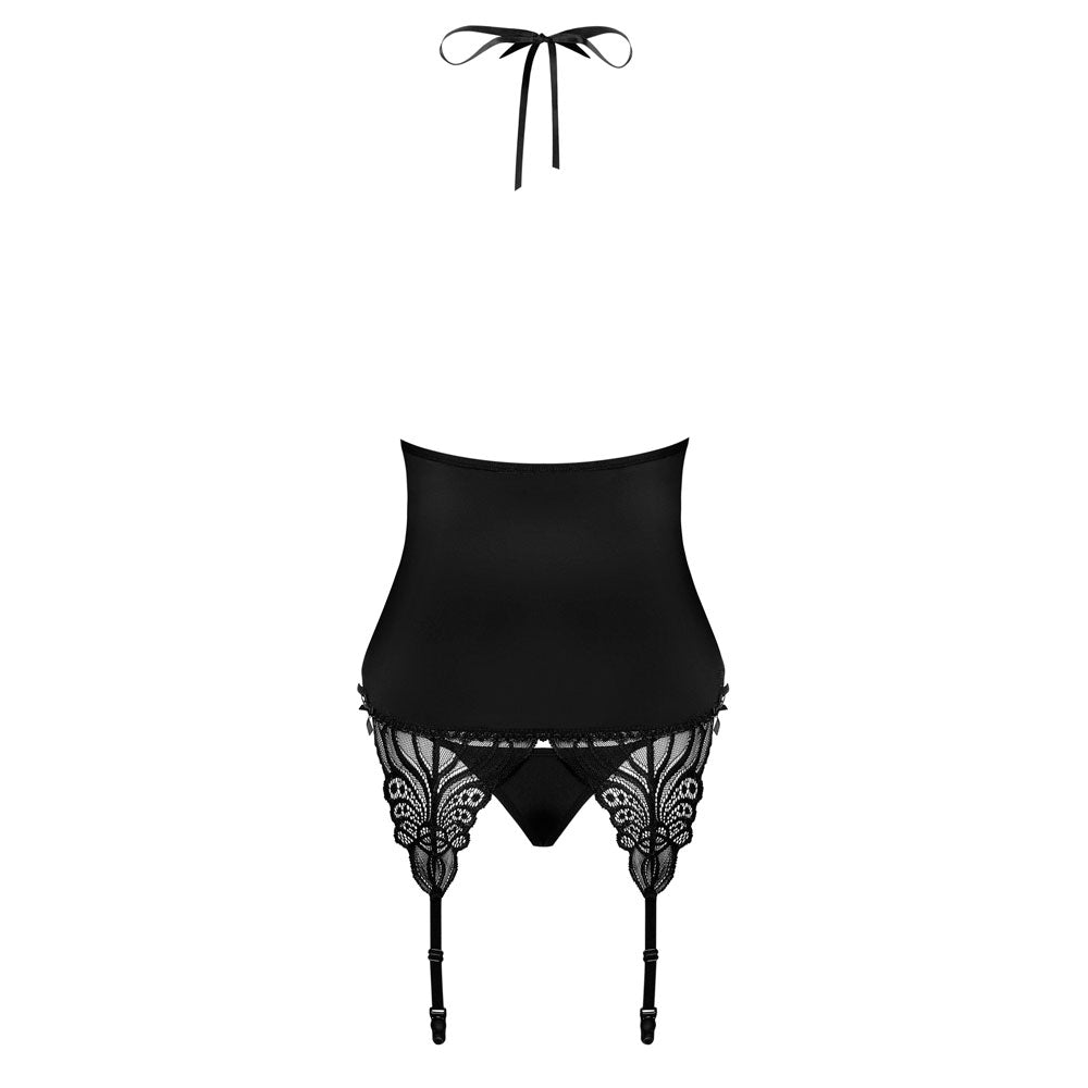 Sexy corsetto reggicalze + perizoma Obsessive 828-cor-1