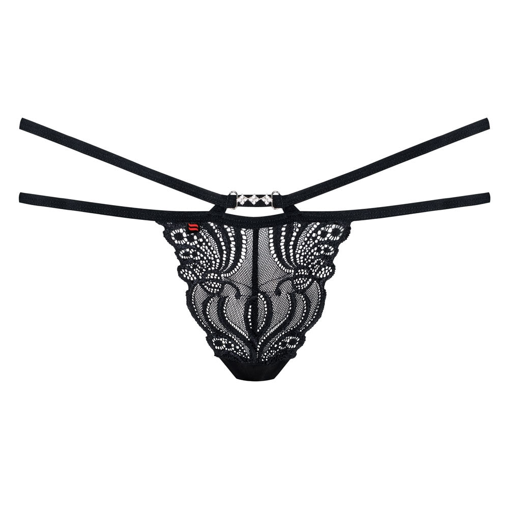 Perizoma sexy hot Obsessive 828-tho-1 pizzo nero