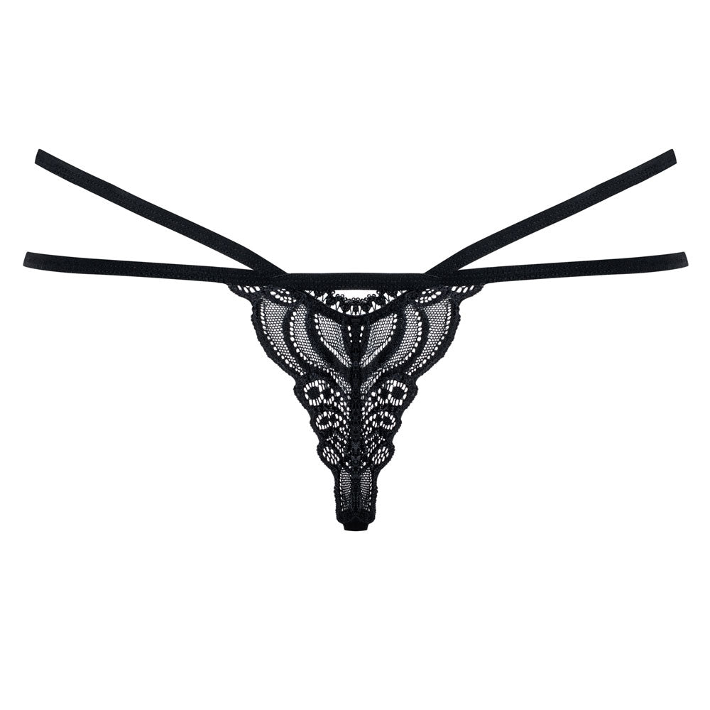 Perizoma sexy hot Obsessive 828-tho-1 pizzo nero