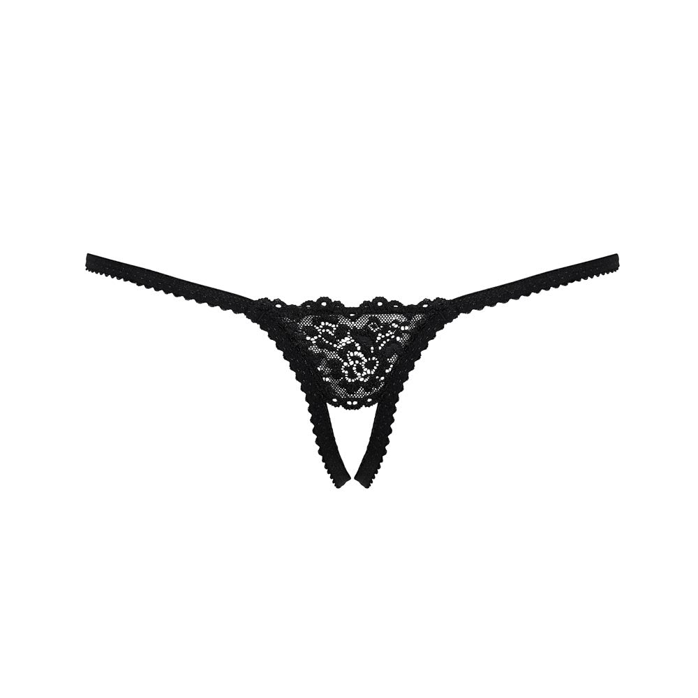 Sexy perizoma Obsessive 852-thc-1 cavallo aperto pizzo nero