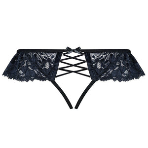 Sexy perizoma Obsessive 866-pac-1 nero cavallo aperto