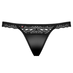 Perizoma sexy Obsessive 868-tho-1 con pizzo nero gioello