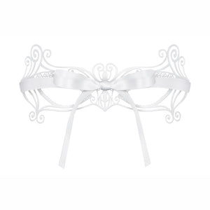 Mascherina elegante sexy giochi erotici Obsessive a703-mask bianco